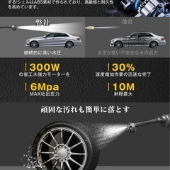 Benicci 高圧洗浄機 コードレス 充電式 持ち運び便利 22500mAhの画像