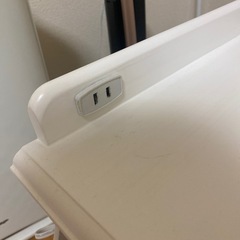 天然木 桐コンセントキャスター付サイドテーブルの画像