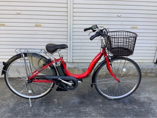 483 　ヤマハ最新機種電動アシスト自転車pasnatura   26インチレッドアルミ