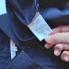 Rouquine 黒シャツ 長袖 Mサイズ 裾ひも付の画像