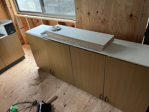 システムキッチン 2550 上棚付き IHコンロ 都市ガス選択可 
diy　
