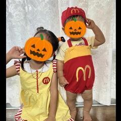 マクドナルドワンピース、仮装、マックコスプレ、ハロウィン120サイズの画像