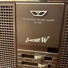 【昭和レトロ】SHARP ザ・サーチャーW GF-808 ラジカセ　searcherの画像