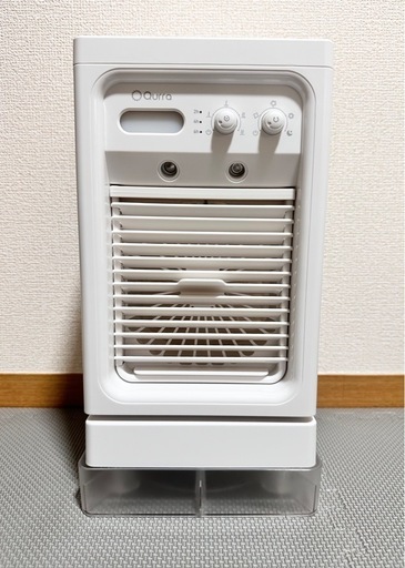Qurra 冷風機 冷風扇 ヒヤミストスリー 【水受けトレイ付き】