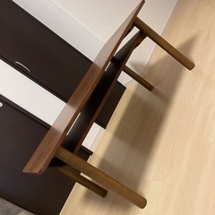 無印良品　テーブル　ブラウンの画像