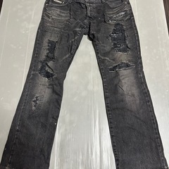 5351プールオム★ダメージジーンズ★