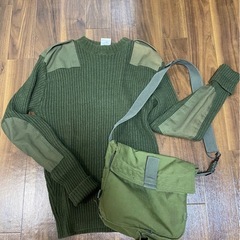 ミリタリーセーターとバックのセット