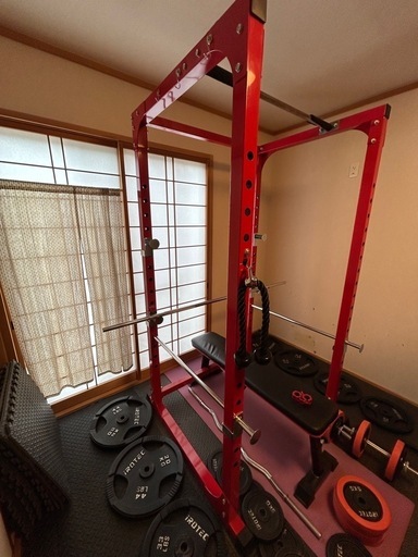 【決まりました】パワーラック ファイティングロード　ベンチプレスセット