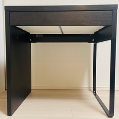 IKEA イケア ミッケ　デスク ブラックブラウン 黒 茶 73...