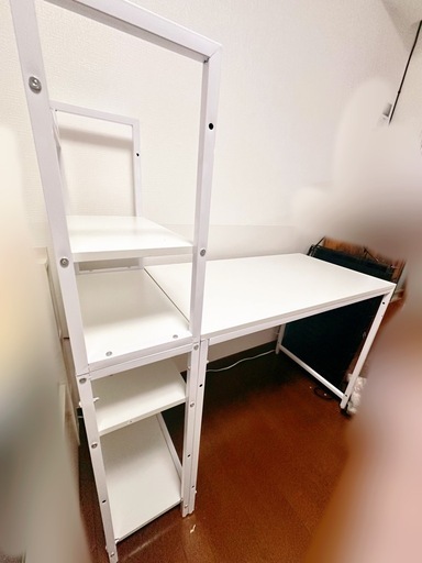 【値下げ】ホワイトウッドパソコンデスク【超美品】