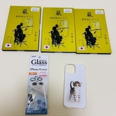 iPhone13mini専用　ガラスフィルム　カメラレンズ　スマ...