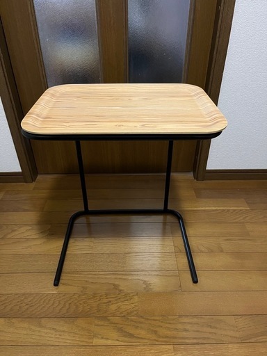 無印良品 スチールトレースタンド 木製トレーセット サイドテーブル 廃番モデル
