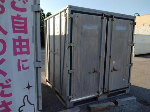 【香取市】一坪コンテナ (No.F-2) 在庫複数あり 長さ約198cm×幅198cm×高さ220cm 配送可 (株)トラストカーゴ 香取コンテナ販売所