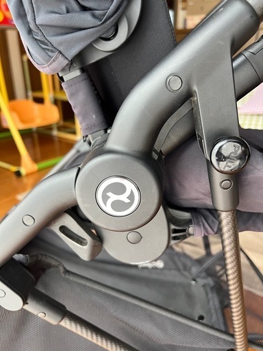 CYBEX ベビーカー　MELIOカーボン　サイベックス　　純正ドリンクホルダー付き　ディープブラック
