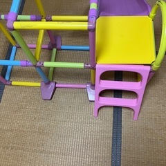 室内用滑り台つきジャングルジム