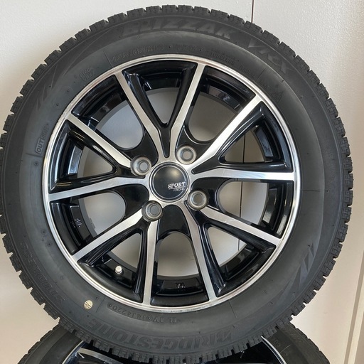 155/65R14　BSスタッドレスタイヤ&アルミホイールセット