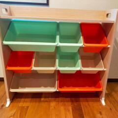 絵本、おもちゃ箱収納棚