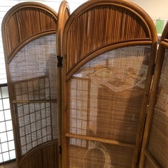 【値下げ】籐　衝立ての画像