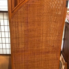 【値下げ】籐　衝立ての画像
