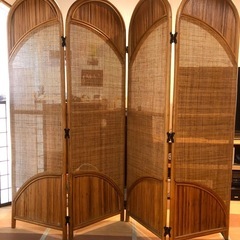 【値下げ】籐　衝立ての画像