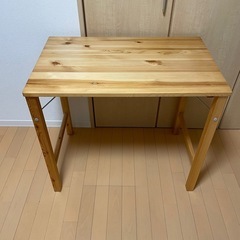 無印良品　パイン材テーブル・折りたたみ式