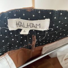 ♪HALHAM ハルハム コットン パンツ サイズLの画像