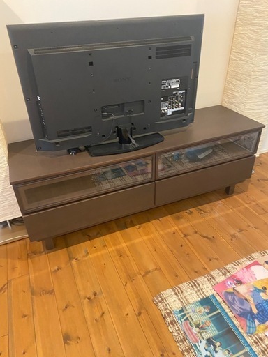 テレビ台　　ブラウン　木製　ウッド　大型　新古品