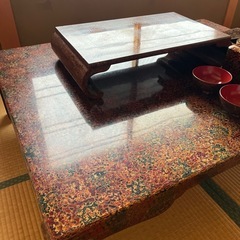 津軽塗りテーブル