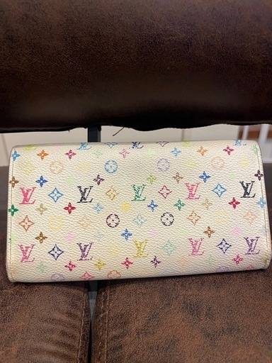 LOUISVUITTON　ルイヴィトン マルチカラー モノグラム ホワイト  長財布 ロングウォレット ルイビトン