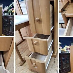 i48　姿見ドレッサー　椅子付きの画像