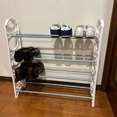 【お譲り先決定】組み立てラック（靴やペットボトル、フルーツなどの...