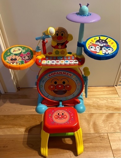 値下げ！アンパンマン BIG電子ドラム ノリノリライブ JoyPalette 玩具 おもちゃ キーボード ジョイパレット