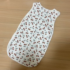 スリーパー　綿100% 着る毛布　さくらんぼ　ベビーの画像