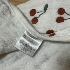 スリーパー　綿100% 着る毛布　さくらんぼ　ベビーの画像