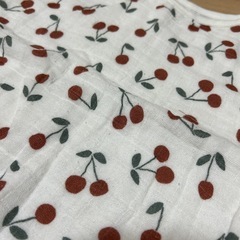 スリーパー　綿100% 着る毛布　さくらんぼ　ベビーの画像
