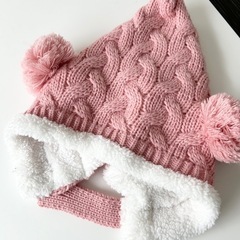 【未使用4.5.6歳くらい】ピンク耳ボンボン&首サイドボタン💕❣️❣️❣️の画像