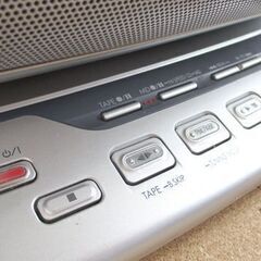 パナソニック MD CD ラジカセ① RX-MDX81 テープ不調 2004年製 リモコンなし 札幌市北区屯田の画像