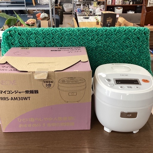 美原店　炊飯器　炊飯ジャー　2021年製　3合炊き　RRS-AM30WT