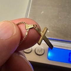 純金 18kネックレス　3.7g の画像
