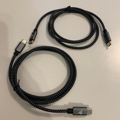 新品・未使用　USB  Cケーブル　1m 2本セットの画像