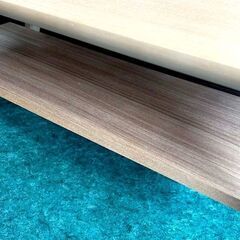 ニトリ/NITORI 棚付きセンターテーブル 座卓テーブル セーブル3 W120×H40×D40cm 札幌 東区 店頭引き取り歓迎の画像