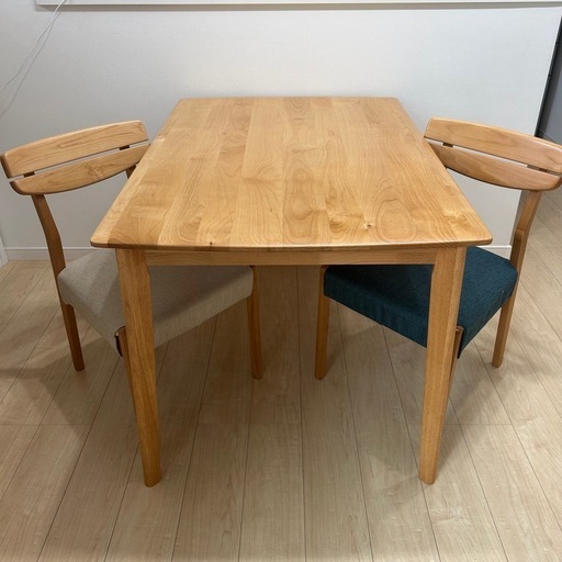 ニトリ 120cm アルナス ダイニング３点セット