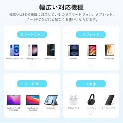 新品・未使用　USB  Cケーブル　1m 2本セットの画像
