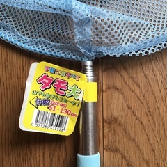 虫とり、魚捕りに  子供にも  カラータモ大  伸縮4段階  新品未使用タグ付き  水色の画像