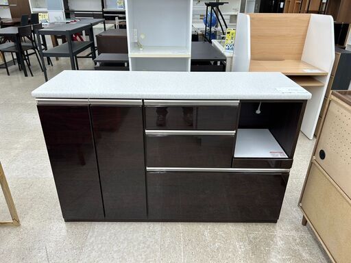 ★ジモティ割あり★ ニトリ レンジ台 ダークブラウン H90.5×D45×W140.3 クリーニング済み TJ8673