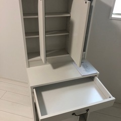 ドレッサー（三面鏡）ホワイトの画像