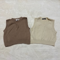 ベビー服　ニットベスト　2点セット　80