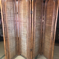 値下げしました。籐製品　衝立　パーテーション