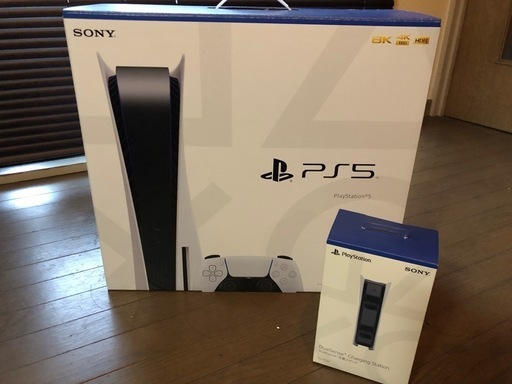 美品　PlayStation5 CFI-1200A01 プレステ5本体☆別売ワイヤレスコントローラー充電器付き