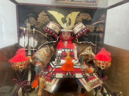 五月人形 オルゴール付き 若武者飾り 童心作